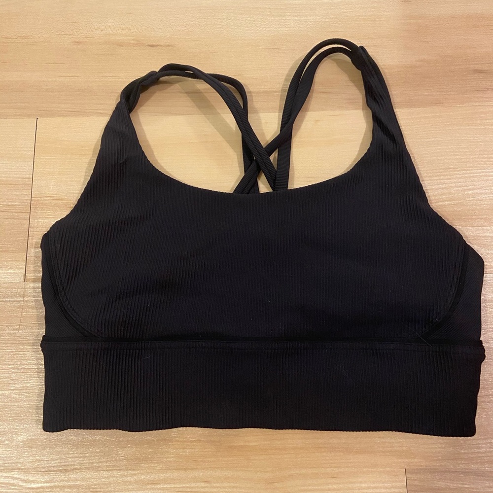 Lululemon black sports bra size 10